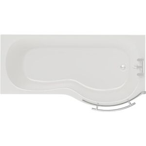 Wholesale Domestic - Plage 1700mm Right Hand p Shaped Shower Bath with Towel Rail Bath Screen and Front Bath Panel Wholesale Domestic - Plage 1700mm Right Hand p Shaped Shower Bath with Towel Rail Bath Screen and Front Bath Panel
