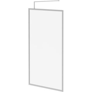 Wholesale Domestic - Pacco 8mm Clear Glass Polished Chrome 1850mm x 1100mm Fully Framed Walk In Shower Screen including Wall Channel and Support Bar Wholesale Domestic - Pacco 8mm Clear Glass Polished Chrome 1850mm x 1100mm Fully Framed Walk In Shower Screen including Wall Channel and Support Bar