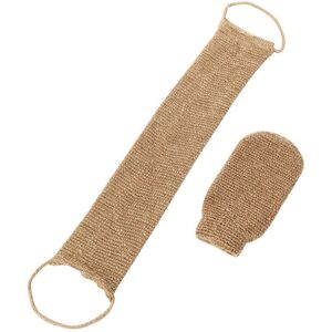 SNQ Pack Back Scrub Belt, Jute Exfoliating Belt, Natural Jute Exfoliating Band for Back and Body While Bathing and Showering (Women/Men) SNQ Pack Back Scrub Belt, Jute Exfoliating Belt, Natural Jute Exfoliating Band for Back and Body While Bathing and Showering (Women/Men)