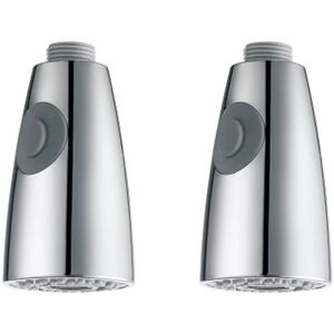 Csparkv - Pack Kitchen Faucet Sprayer 2 Jets Replacement Faucet Head Sprayer for Faucet Replacement Sprayer for Kitchen Mixer Tap, Chrome, G1/2' Csparkv - Pack Kitchen Faucet Sprayer 2 Jets Replacement Faucet Head Sprayer for Faucet Replacement Sprayer for Kitchen Mixer Tap, Chrome, G1/2'