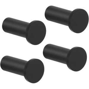 COOCHEER Pack Round Screw-in Wall Hooks, Stainless Steel, Heavy Duty, for Bathroom, Bedroom, Kitchen, Entryway, Towel Rack, 16 x 35 mm, Black COOCHEER Pack Round Screw-in Wall Hooks, Stainless Steel, Heavy Duty, for Bathroom, Bedroom, Kitchen, Entryway, Towel Rack, 16 x 35 mm, Black