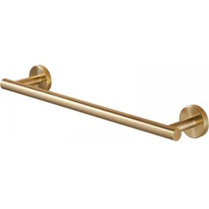 Ymyny - pcs 304 Stainless Steel Wall Mounted Bathroom Towel Rack Brushed Gold 30cm Ymyny - pcs 304 Stainless Steel Wall Mounted Bathroom Towel Rack Brushed Gold 30cm