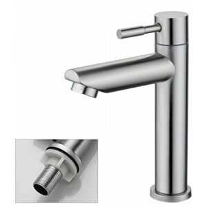 Ymyny - Piece Bathroom Faucet, Cold Water Only Sink Faucet, Heavy Duty Chrome Copper Hand Wash Faucet - Van loy Sink Faucet Ymyny - Piece Bathroom Faucet, Cold Water Only Sink Faucet, Heavy Duty Chrome Copper Hand Wash Faucet - Van loy Sink Faucet