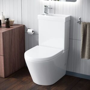 NES HOME Pilton 2 in 1 Close Coupled Pan, Cistern, Seat & Ozone Waterfall Tap NES HOME Pilton 2 in 1 Close Coupled Pan, Cistern, Seat & Ozone Waterfall Tap