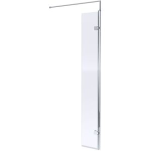 Nuie - Wet Room Hinged Return Panel 1850mm High x 300mm Wide 8mm Glass - Polished Chrome Nuie - Wet Room Hinged Return Panel 1850mm High x 300mm Wide 8mm Glass - Polished Chrome