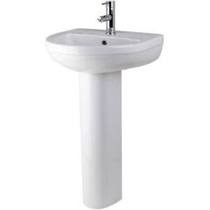 Premier - Nuie Harmony Basin and Full Pedestal 500mm Wide - 1 Tap Hole Premier - Nuie Harmony Basin and Full Pedestal 500mm Wide - 1 Tap Hole