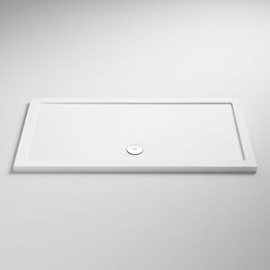 Pearlstone White Rectangular Shower Tray 1700mm x 800mm - Nuie Pearlstone White Rectangular Shower Tray 1700mm x 800mm - Nuie