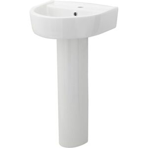 Nuie Provost 520mm Full Pedestal Basin 1 Tap Hole - Bathroom Basin and Pedestal Nuie Provost 520mm Full Pedestal Basin 1 Tap Hole - Bathroom Basin and Pedestal