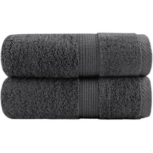 Premium Wash Towels solund 2pcs Anthracite 30x30cm 600gsm Vidaxl Premium Wash Towels solund 2pcs Anthracite 30x30cm 600gsm Vidaxl