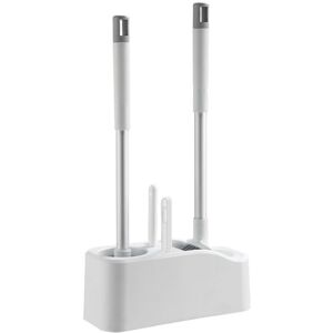 IKODM Premium Wall Mounted Toilet Brush Set of Two, Long Handle Plastic Toilet Brush with Porous Base, Bathroom Toilet Brush, Bathroom Cleaning IKODM Premium Wall Mounted Toilet Brush Set of Two, Long Handle Plastic Toilet Brush with Porous Base, Bathroom Toilet Brush, Bathroom Cleaning