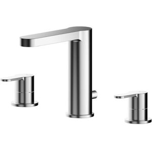 Balterley - Round Deck 3 Tap Hole Basin Mixer Tap & Pop Up Waste - Chrome Balterley - Round Deck 3 Tap Hole Basin Mixer Tap & Pop Up Waste - Chrome
