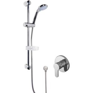 Balterley - Pride Shower Bundle Concealed Round Manual Valve & Multi Function Handset Slide Rail Kit - Chrome Balterley - Pride Shower Bundle Concealed Round Manual Valve & Multi Function Handset Slide Rail Kit - Chrome