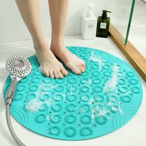 Linghhang - pvc Round Massage Bath Mat, Non-Slip Shower Mat, Antibacterial Bath Mat, Machine Washable, Bath Mat with Drainage Holes and Suction Cup, Linghhang - pvc Round Massage Bath Mat, Non-Slip Shower Mat, Antibacterial Bath Mat, Machine Washable, Bath Mat with Drainage Holes and Suction Cup,