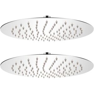 vidaXL 25cm Stainless Steel Rain Shower Head - Water Saving Bath Accessory vidaXL 25cm Stainless Steel Rain Shower Head - Water Saving Bath Accessory