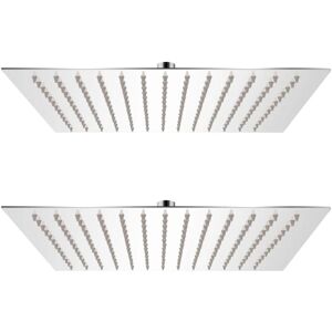 vidaXL Stainless Steel Rain Shower Head - Shower Head - Square Shower Head vidaXL Stainless Steel Rain Shower Head - Shower Head - Square Shower Head