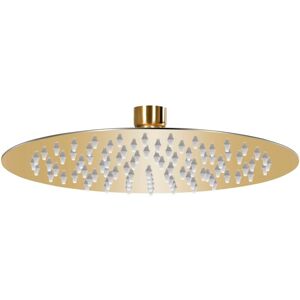 vidaXL Rain Shower Head Stainless Steel 20 cm Round Gold - Shower Head vidaXL Rain Shower Head Stainless Steel 20 cm Round Gold - Shower Head