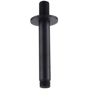 RAK CERAMICS Rak Black 250mm Round Brass Ceiling Arm - RAKSHW0004B RAK CERAMICS Rak Black 250mm Round Brass Ceiling Arm - RAKSHW0004B