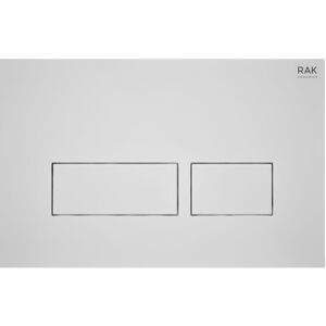 RAK CERAMICS Rak Ecofix Rectangular Dual Flush Plates - Matt White RAK CERAMICS Rak Ecofix Rectangular Dual Flush Plates - Matt White