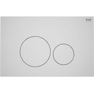 RAK CERAMICS Rak Ecofix Round Dual Flush Plates - Matt White RAK CERAMICS Rak Ecofix Round Dual Flush Plates - Matt White