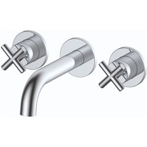 Rak Ceramics - rak Ella 3-Hole Wall Mounted Basin Mixer Tap - Chrome Rak Ceramics - rak Ella 3-Hole Wall Mounted Basin Mixer Tap - Chrome