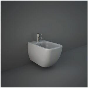 RAK CERAMICS Rak Feeling Matt Grey Wall Hung Bidet - MP07503A RAK CERAMICS Rak Feeling Matt Grey Wall Hung Bidet - MP07503A