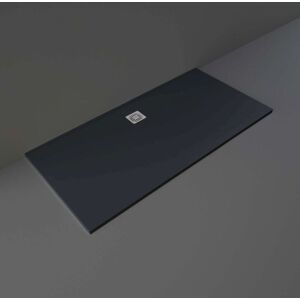 Rak Ceramics - rak Feeling Black 1700mm x 900mm Rectangular Bathtub Replacement Shower Tray - RFBR090170S504 Rak Ceramics - rak Feeling Black 1700mm x 900mm Rectangular Bathtub Replacement Shower Tray - RFBR090170S504