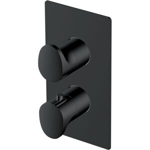 Rak Ceramics - rak Round Dual Outlet Concealed Shower Valve Dual Handle - Matt Black Rak Ceramics - rak Round Dual Outlet Concealed Shower Valve Dual Handle - Matt Black