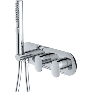 Rak Ceramics - rak Mercury Thermostatic Concealed Dual Outlet Shower Valve with Handset - Chrome Rak Ceramics - rak Mercury Thermostatic Concealed Dual Outlet Shower Valve with Handset - Chrome