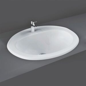 Rak Ceramics - rak Mira 560mm x 475mm x 210mm Inset Basin with 1 Tap Hole - OC67AWHA Rak Ceramics - rak Mira 560mm x 475mm x 210mm Inset Basin with 1 Tap Hole - OC67AWHA