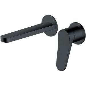 Rak Ceramics - rak Petit Round Wall Mounted Basin Mixer Tap - Matt Black Rak Ceramics - rak Petit Round Wall Mounted Basin Mixer Tap - Matt Black