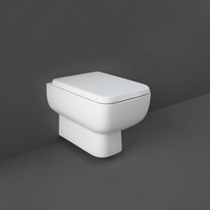 RAK CERAMICS Rak Series 600 Rimless Wall Hung Toilet with Hidden Fixations - Slim Wrap Over Urea Soft Close Seat RAK CERAMICS Rak Series 600 Rimless Wall Hung Toilet with Hidden Fixations - Slim Wrap Over Urea Soft Close Seat