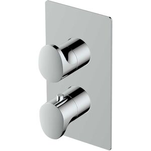 Rak Ceramics - rak Thermostatic Round Single Outlet Concealed Shower Valve Dual Handle - Chrome Rak Ceramics - rak Thermostatic Round Single Outlet Concealed Shower Valve Dual Handle - Chrome