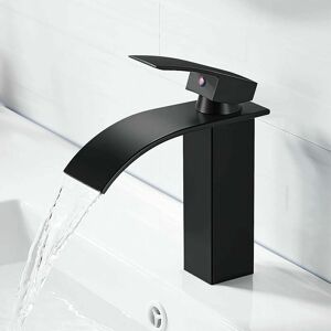 Ayyqh - Réduction Mitigeur de lavabo--Robinet de Salle de Bain Robinet Cascade Mono-trou Mitigeur sur Lavabo Robinetterie Lave-mains avec Levier Ayyqh - Réduction Mitigeur de lavabo--Robinet de Salle de Bain Robinet Cascade Mono-trou Mitigeur sur Lavabo Robinetterie Lave-mains avec Levier