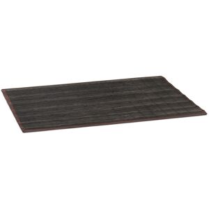 Bamboo Bath Mat 80 x 50 cm Bathroom Mat of Wood with Anti-Slip Underside, Perfect for use as Bathtub Mat or Shower Mat, Black - Relaxdays Bamboo Bath Mat 80 x 50 cm Bathroom Mat of Wood with Anti-Slip Underside, Perfect for use as Bathtub Mat or Shower Mat, Black - Relaxdays