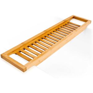 Relaxdays - Bamboo Bathtub Caddy, Wooden Bathroom Rack, HxWxD: 4 x 65 x 15 cm, Over Tub Storage Tray, with Rails, Natural Relaxdays - Bamboo Bathtub Caddy, Wooden Bathroom Rack, HxWxD: 4 x 65 x 15 cm, Over Tub Storage Tray, with Rails, Natural