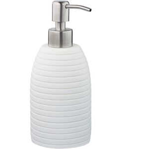 RELAXDAYS 2 x soap dispensers, 300 ml, refillable, bathroom, kitchen, liquid soap dispensers, polyresin, stainless steel, white RELAXDAYS 2 x soap dispensers, 300 ml, refillable, bathroom, kitchen, liquid soap dispensers, polyresin, stainless steel, white