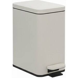 Relaxdays bin, 10 litres, 16 cm wide, soft close, foot pedal, removable inner bucket, kitchen & bathroom, matte, beige Relaxdays bin, 10 litres, 16 cm wide, soft close, foot pedal, removable inner bucket, kitchen & bathroom, matte, beige