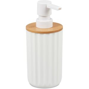 Relaxdays Bamboo Soap Dispenser Set - 4 Refillable Modern Circular Liquid Soap Dispensers Relaxdays Bamboo Soap Dispenser Set - 4 Refillable Modern Circular Liquid Soap Dispensers