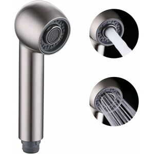 HOOPZI Replacement Kitchen Faucet Spray 2 Types of Spray Kitchen Faucet Head Replacement for Brushed Nickel Mixer Tap, PFS4-BN HOOPZI Replacement Kitchen Faucet Spray 2 Types of Spray Kitchen Faucet Head Replacement for Brushed Nickel Mixer Tap, PFS4-BN