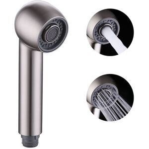 Memkey - Replacement Spray Head for Kitchen Faucet, 2 Nozzles, Spray Head for Pull Out Kitchen Mixer Tap, Straight G1/2 Thread, Brushed Nickel Memkey - Replacement Spray Head for Kitchen Faucet, 2 Nozzles, Spray Head for Pull Out Kitchen Mixer Tap, Straight G1/2 Thread, Brushed Nickel