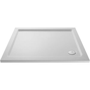Balterley - 1100mm x 760mm Premium Slip Resistant Rectangular Shower Tray - White Balterley - 1100mm x 760mm Premium Slip Resistant Rectangular Shower Tray - White