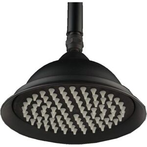 BEIJIYI Retro Shower Head, 9-Inch Antique Round Rainfall Shower Head, Trumpet Shower Head (Black) BEIJIYI Retro Shower Head, 9-Inch Antique Round Rainfall Shower Head, Trumpet Shower Head (Black)