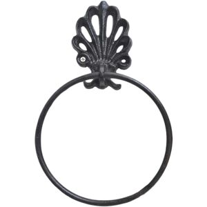 Linghhang - Retro Wrought Iron Towel Ring Towel Holder Paper Towel Rack Toilet Towel Holder Hanging Towel Hanger Bathroom Wall Mounted Accessories Linghhang - Retro Wrought Iron Towel Ring Towel Holder Paper Towel Rack Toilet Towel Holder Hanging Towel Hanger Bathroom Wall Mounted Accessories