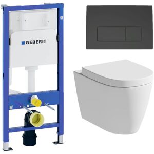 Rimless Wall Hung Toilet Pan wc Soft Close Seat Geberit Concealed Cistern Frame Rimless Wall Hung Toilet Pan wc Soft Close Seat Geberit Concealed Cistern Frame