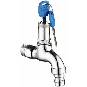 TRIMEC Robinet de Machine à Laver avec Clé Robinet Antivol avec Serrure Robinet Portable avec Clé de Verrouillage Convient pour le Jardin, la Salle de Bain TRIMEC Robinet de Machine à Laver avec Clé Robinet Antivol avec Serrure Robinet Portable avec Clé de Verrouillage Convient pour le Jardin, la Salle de Bain