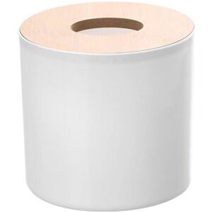 GROOFOO Roll Tissue Box Holder Innovative Modern Concise Large Space Round Tissue Toilet Paper Dispenser for Bathroom Living Room White GROOFOO Roll Tissue Box Holder Innovative Modern Concise Large Space Round Tissue Toilet Paper Dispenser for Bathroom Living Room White