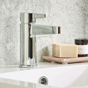 Roper Rhodes - Aim Mini Single Lever Mono Basin Mixer Tap Chrome & Click Waste Roper Rhodes - Aim Mini Single Lever Mono Basin Mixer Tap Chrome & Click Waste