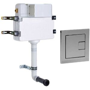 In Wall Concealed Dual Flush wc Toilet Cistern +Square Chrome Plate - Roper Rhodes In Wall Concealed Dual Flush wc Toilet Cistern +Square Chrome Plate - Roper Rhodes