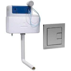 Roper Rhodes - Torrent Concealed Dual Flush wc Toilet Cistern +Square Chrome Plate Roper Rhodes - Torrent Concealed Dual Flush wc Toilet Cistern +Square Chrome Plate