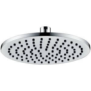 Buyaparcel - Round 200mm Fixed Shower Head Chrome Single Mode Rub Clean + Swivel Ball Joint Buyaparcel - Round 200mm Fixed Shower Head Chrome Single Mode Rub Clean + Swivel Ball Joint